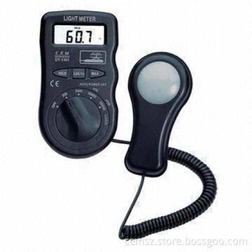 LUX and fc Light Meter Calibrated to Standard Incandescent Lamps (2856k)